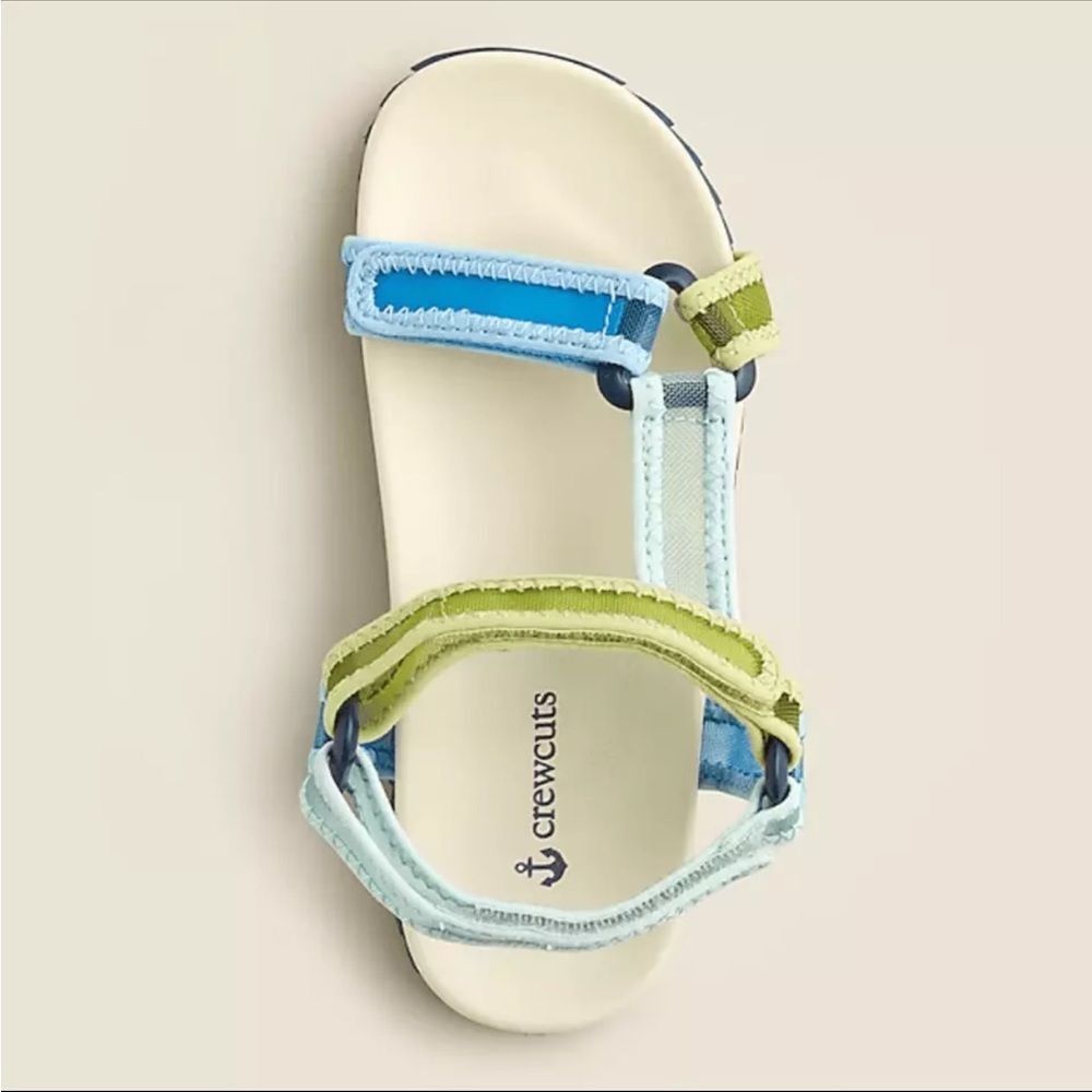 J Crew Kids' sporty-strap sandals in colorblock‎ Kids Size 12